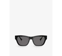 Versace Womens Black Ve4457 Square-frame Acetate Sunglasses