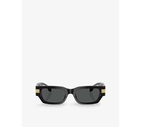 Versace Womens Black Ve4465 Rectangle-frame Acetate Sunglasses
