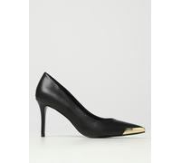 Versace Women's Leather Pumps GoldTone Accent - 38 IT - Black
