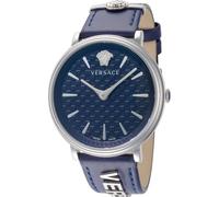 Versace Women's VE8104222 V Circle 38mm Quartz Watch in Blue Versace Blue One Size