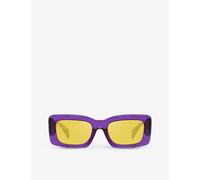 Versace Woman Sunglass VE4444U - Frame color: Transparent Violet, Lens color: Yellow Mirror Internal Silver