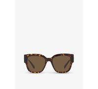 Versace Womens Versace Ve4437U Pillow-Frame Acetate Sunglasses Brown