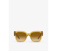 Versace Womens Versace Ve4437U Pillow-Frame Acetate Sunglasses Yellow