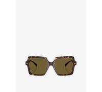 Versace Womens Versace Ve4441 Medusa '95-Hardware Square-Frame Acetate Sunglasses Brown