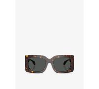 Versace Womens Versace Ve4496U Square-Frame Tortoiseshell Acetate Sunglasses Brown