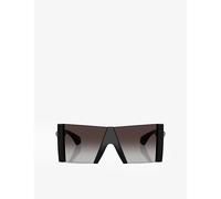 Versace Womens Versace Ve4515 Square-Frame Acetate Sunglasses Black