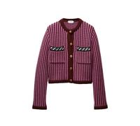 Versace wool crochet-stitch knit cardigan - Purple 36-38-40-42-44