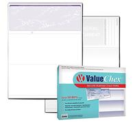 VersaCheck ValueChex - 55 Blank Business Voucher Checks - Purple Prestige - 55 Sheets Form #1000 - Check on Top