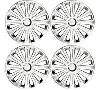 Versaco Car Wheel Trims TRENDRCBS15 - Black/Silver 15 Inch 12-Spoke - Boxed Set of 4 Hubcaps - Includes Fittings/Instructions