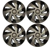 Versaco Car Wheel Trims VECTORGB14 - Graphite/Black 14 Inch 7-Spoke - Boxed Set of 4 Hubcaps - Includes Fittings/Instructions