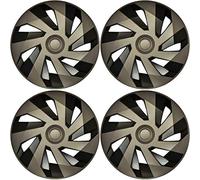 Versaco Car Wheel Trims VECTORGB16 - Graphite/Black 16 Inch 7-Spoke - Boxed Set of 4 Hubcaps - Includes Fittings/Instructions