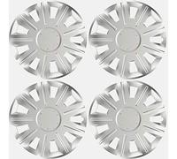 Versaco Car Wheel Trims VICTORY15 - Silver 15 Inch 9-Spoke - Boxed Set of 4 Hubcaps - Includes Fittings/Instructions