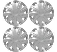Versaco Van Wheel Trims CRAFT16 - Silver 16 Inch 9-Spoke - Boxed Set of 4 Hubcaps - Includes Fittings/Instructions