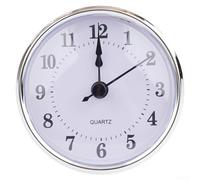 VersaGenius 80MM Quartz Clocks Insert Classic Craft Clock,Motor Replacement Quartz Clock Digital DIY Clock(Silvery C)