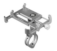 VersaGenius Aluminum Alloy Phone Holder for Plus6, Tool 360 Degree Rotation, Anti Theft Design, Compatible with Bicycles and Motorcycles (Titanium)