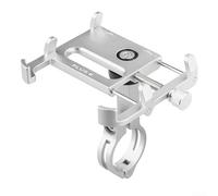 VersaGenius Aluminum Alloy Phone Holder for Plus6, Tool 360 Degree Rotation, Anti Theft Design, Compatible with Bicycles and Motorcycles (Silver)