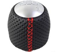 VersaGenius Manual Transmission Shift Knob for Alfa 159 6-Speed | leather wrap, precise fit for 2006-2011 models, enhances grip comfort, black and for red options