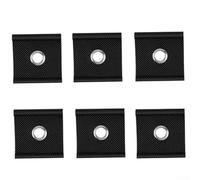 VersaGenius Nylon Steel Awning Hooks for Caravan Piping Rail | Fits 5-8mm slots, nylon and steel build, black finish, 6pcs pack, for caravan for motorhome use
