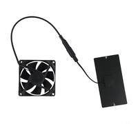 VersaGenius Solar Powered Fan Kits 10W 5V DC Outdoor Camping Exhausts Cooling Fan Solar Panel