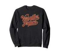 Versailles France Script Royal and Gold Print Sweatshirt