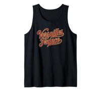 Versailles France Script Royal and Gold Print Tank Top