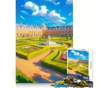 Versailles Gardens Jigsaw for Teenagers 1000 Pieces Brain Exercise Peaceful Recreation Precision Cut Great Gift (38x52cm)