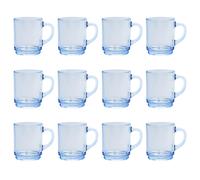 12x Duralex Marine 260ml Versailles Glass Coffee Mugs Cappuccino Tea Cup Mug