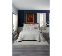 Versailles Luxury Jacquard Duvet Cover Bedding Set - Classic Damask Design - Cotton Blend The Lyndon Company Natural Super King