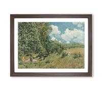 Versailles Route By Alfred Sisley Classic Painting Framed Print | A2 Walnut Framed Wall Art | Ready to Hang | Classic Historical Picture | Living Room Bedroom Lounge Office