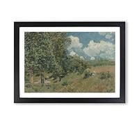 Versailles Route by Alfred Sisley Framed Print | A2 Black Framed Wall Art | Ready to Hang | Modern Nature Picture | Living Room Bedroom Lounge Office
