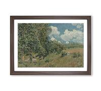 Versailles Route by Alfred Sisley Framed Print | A2 Walnut Framed Wall Art | Ready to Hang | Modern Nature Picture | Living Room Bedroom Lounge Office