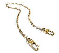 VersaKits Antique Gold Metal Purse Chain Strap with Lobster Clasps 40 Inch Replacement Chain Handle for Handbags Clutches Crossbody & Shoulder Bags