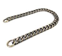 VersaKits Chunky Cuban Chain Charm Purse Strap Aluminum Chain Extender Accessory 5 Inch Brass Chain Decoration Pants Chain Shoe Chain Dog Collar Chain
