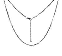 VersaKits Stainless Steel Necklace Chain for Pendant Trace Chain Cable Chain Anchor Chain for Women Jewelry, 17.7''+2'', Stainless Steel, No Gemstone
