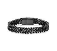 VersaKits Stainless Steel Solid Franco Link Chain Bracelet, no gemstone