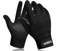 VERSAL Winter Warm Gloves, Touchscreen Windproof Thermal Gloves for Men Women, Non-Slip Water-Resistant Fleece Lined Cycling Gloves MTB Running Gloves for Men Women Driving Hiking Skiing (VTG-390, M)