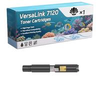 VersaLink 7120 Toner Cartridges Compatible for Xerox VersaLink C7100 C7120 C7125 C7130 Printer, High-Definition Printing Effect with Chip, 38000 Pages (1 Pack Black)