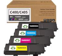 VersaLink C400/C405 Extra High Capacity Toner Cartridge Bundle 4-Pack B/C/M/Y - 106R03524 106R03526 106R03527 106R03525 Replacement for Xerox VersaLink C400 C405 C400D C400DN C405DN C405N Printer