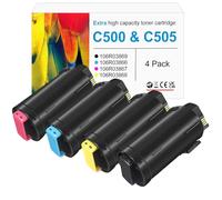 Versalink C500 C505 Toner Cartridge for Xerox Extra High Capacity 9000-12100 Pages Replacement 106R03869 106R03866 106R03867 106R03868 106R03862 106R03863 106R03864 C500N C505X Color Printer(4pack)