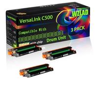VersaLInk C500 Compatible for Xerox Drum Unit with Chip VersaLInk C500 VersaLInk C500DN VersaLInk C500DNW VersaLInk Printers (3 Pack Black)