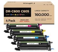 VersaLink C600 C605 Drum Unit 4-Pack Extra High Capacity Replacement for Xerox 108R01488 108R01487 108R01486 108R01485 Image-Drum to Use for Xerox VersaLink C600 C605 Printer Black Cyan Magenta Yellow