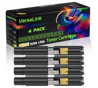 VersaLInk C7000 Compatible for Xerox Toner Cartridge with Chip VersaLInk C7000 VersaLInk C7000DN VersaLInk Printers (4 Pack Black)