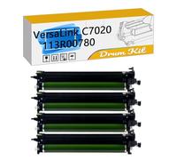 VersaLink C7020 113R00780 Imaging Drum Kit, Compatible For Xerox VersaLink C7020 C7025 C7030 Printers【High Print Volume With Chip】 BYMC 4 pcs