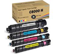 Versalink C8000 Toner High Capacity Toner Cartridge Black Cyan Magenta Yellow Replacement for Xerox Versalink C8000 C8000DT C8000DTN Printer 106R04046 106R04047 106R04048 106R04049