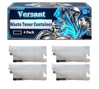 Versant 180 Waste Toner Container Compatible for Xerox WorkCentre 7665 WorkCentre 7675 WorkCentre 7755 WorkCentre 7765 WorkCentre Printers (4 Pack Black)