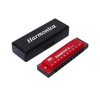 Versatile 10 Hole Metal Harmonica Easy Cleaning Suitable for Easy Learning and Playing in Any Musical Styles Professional Tuned