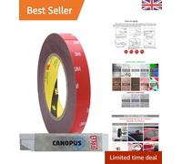 Versatile 12.7mm Heavy-Duty Double-Sided Foam Tape for Automotive & Indoor Use