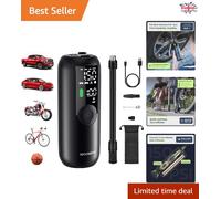 Versatile 150 PSI Air Pump - Cordless Tyre Inflator for Cars, Bikes & More