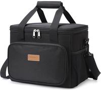 Versatile 15L Insulated Lunch Bag - Ideal for School, Work & Travel, Black