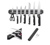 Versatile 20cm Magnetic Knife Holder Set - Wall-Mounted Knife Rack, Kitchen Utensil & Tool Organizer, Strong Magnetic Strips for Multipurpose Storage (55CM)